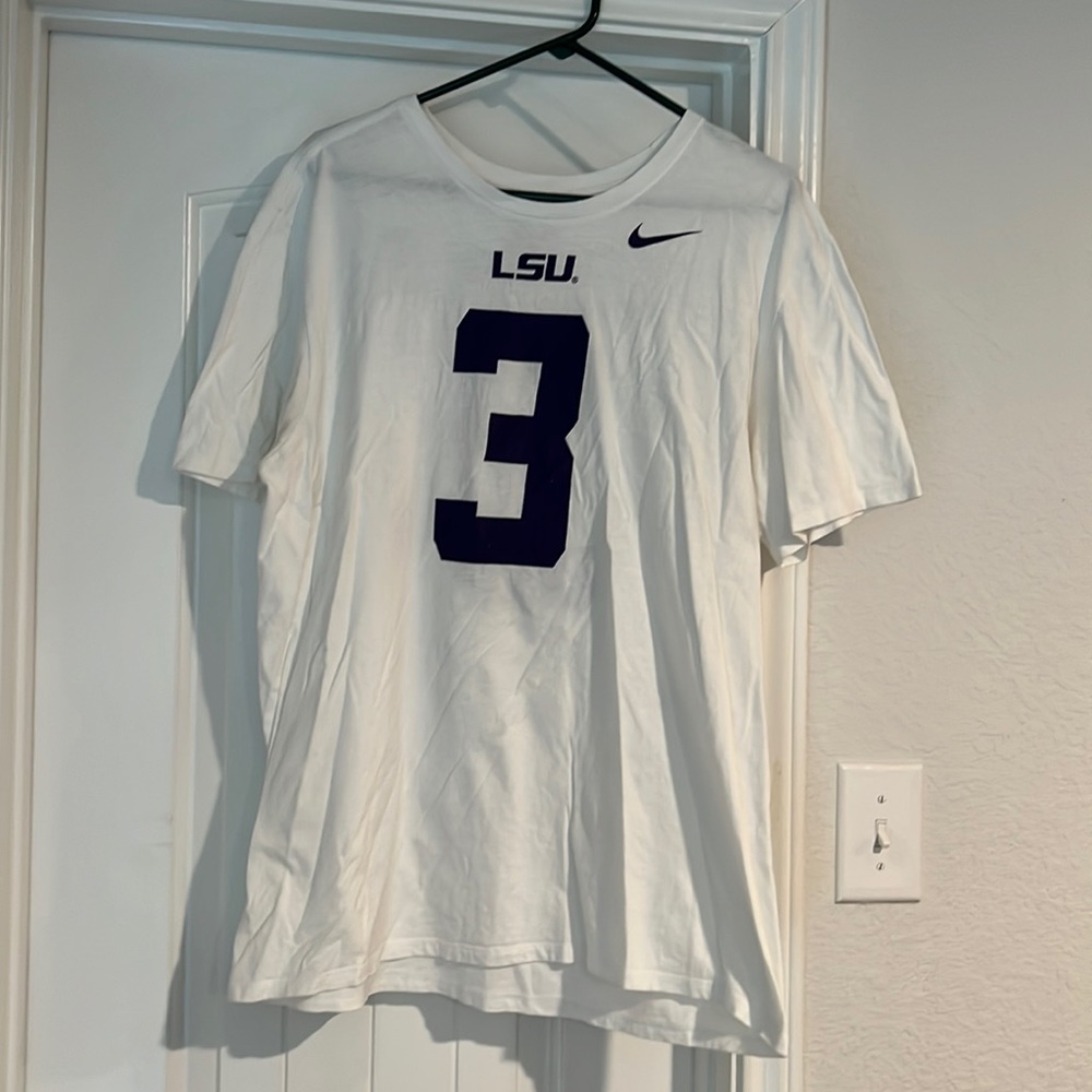 White Nike LSU Odell Beckham T-Shirt